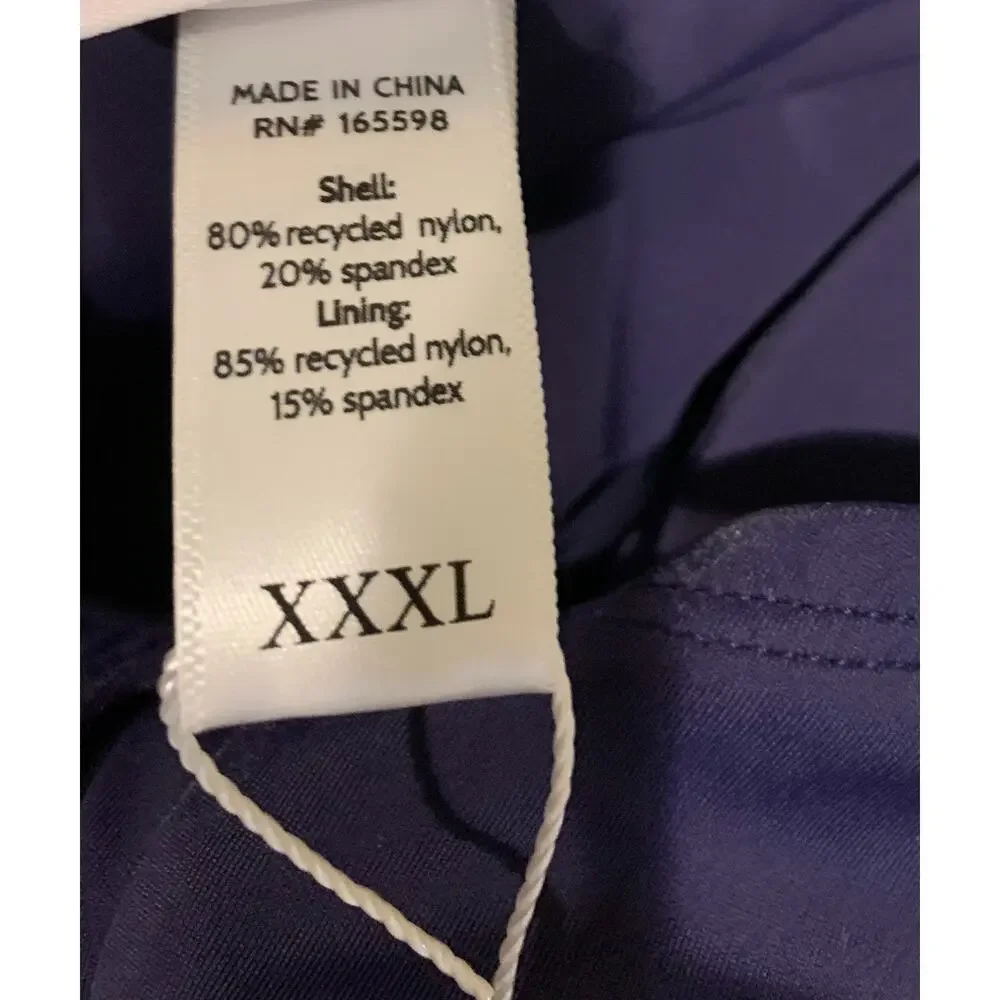 Andie Womens Malibu One Piece Swimsuit Size 20 XXXL NEW Navy Blue High Neckline